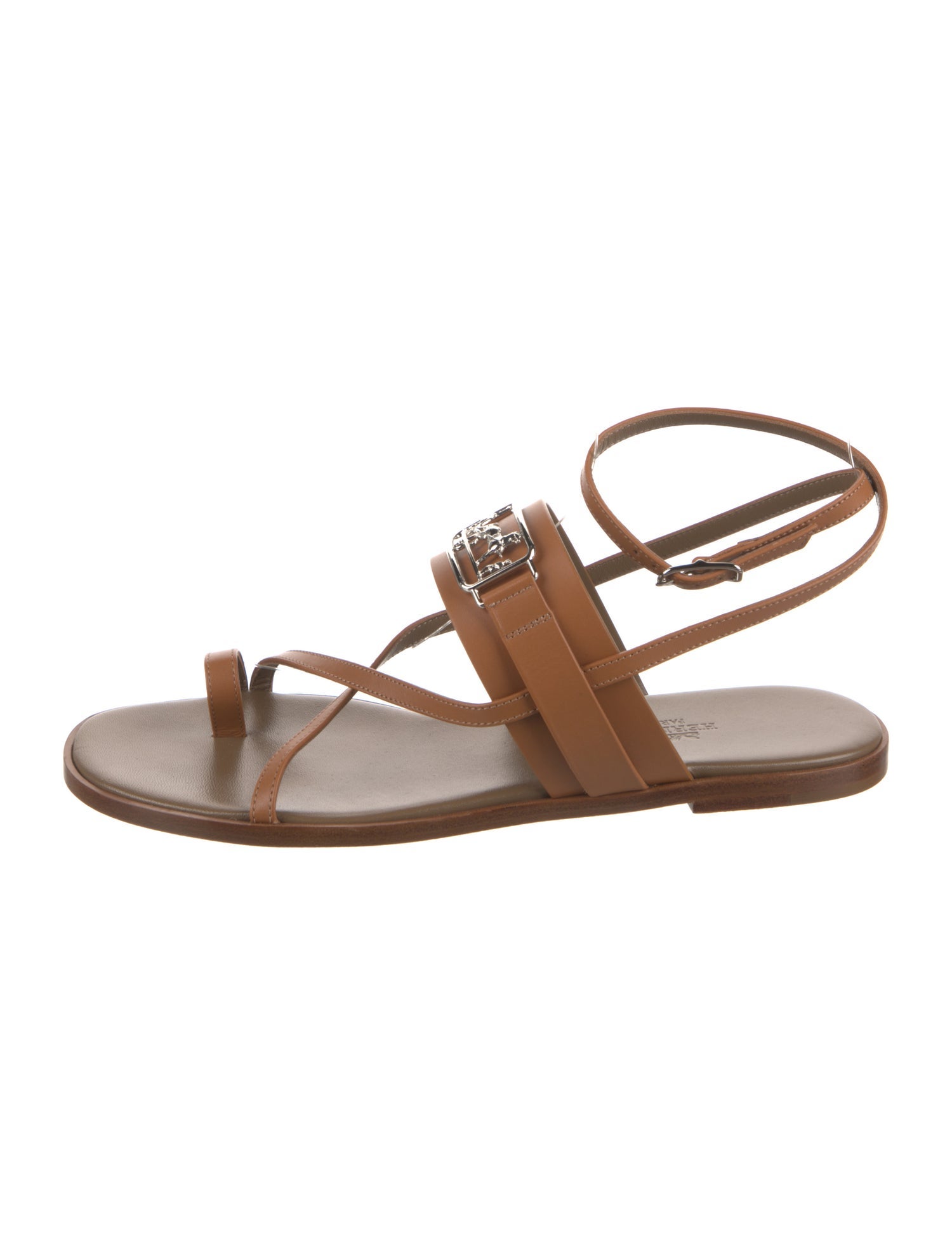 Hermès Alba Leather Gladiator Sandals
