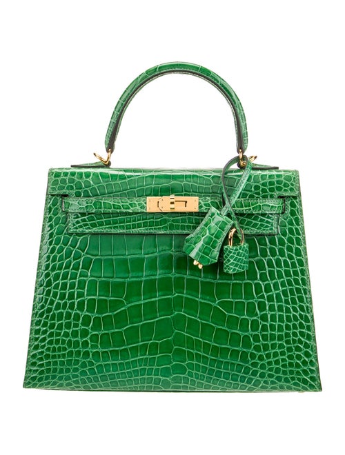 Hermès Shiny Alligator Kelly II Sellier 25