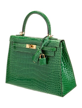 Hermès Shiny Alligator Kelly II Sellier 25