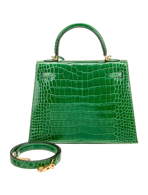 Hermès Shiny Alligator Kelly II Sellier 25