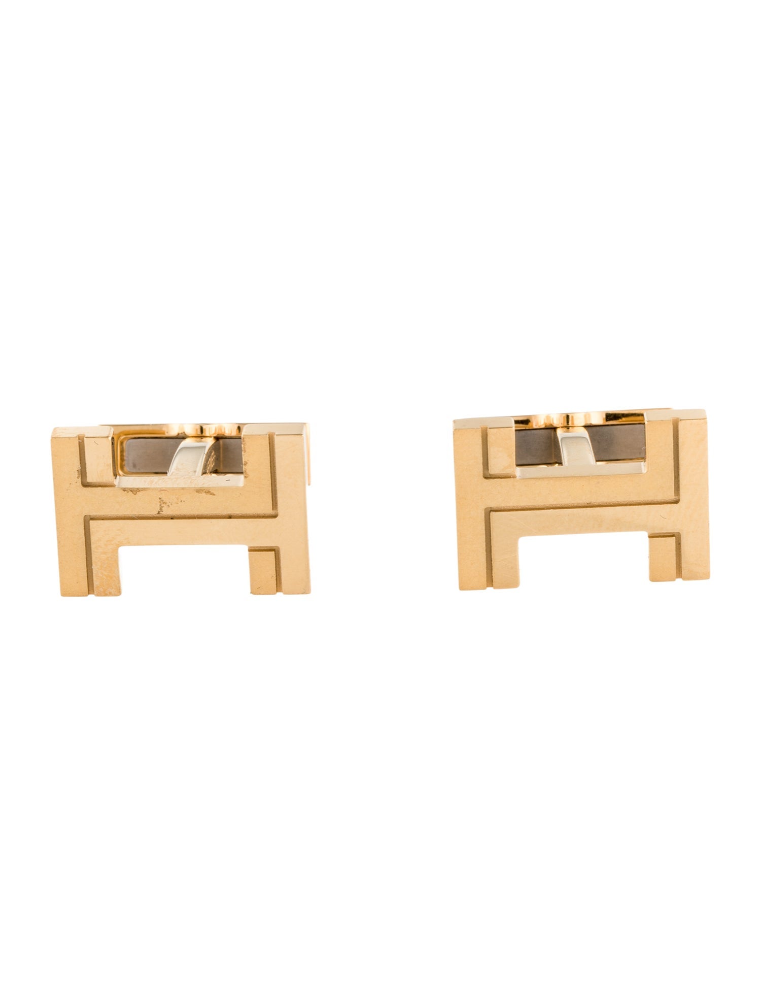 Hermès H au Carre Cufflinks