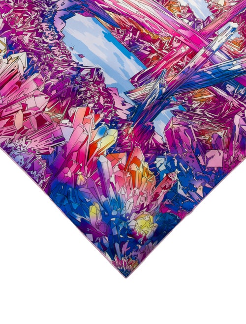 Hermès La Vallee de Cristal Silk Scarf