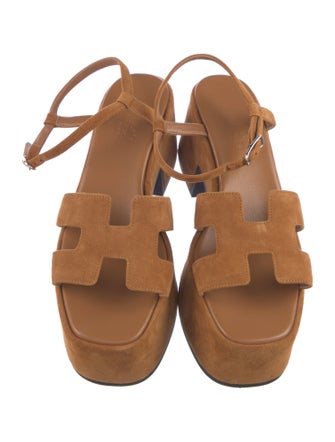 Hermès Jam 30 H Logo Sandals