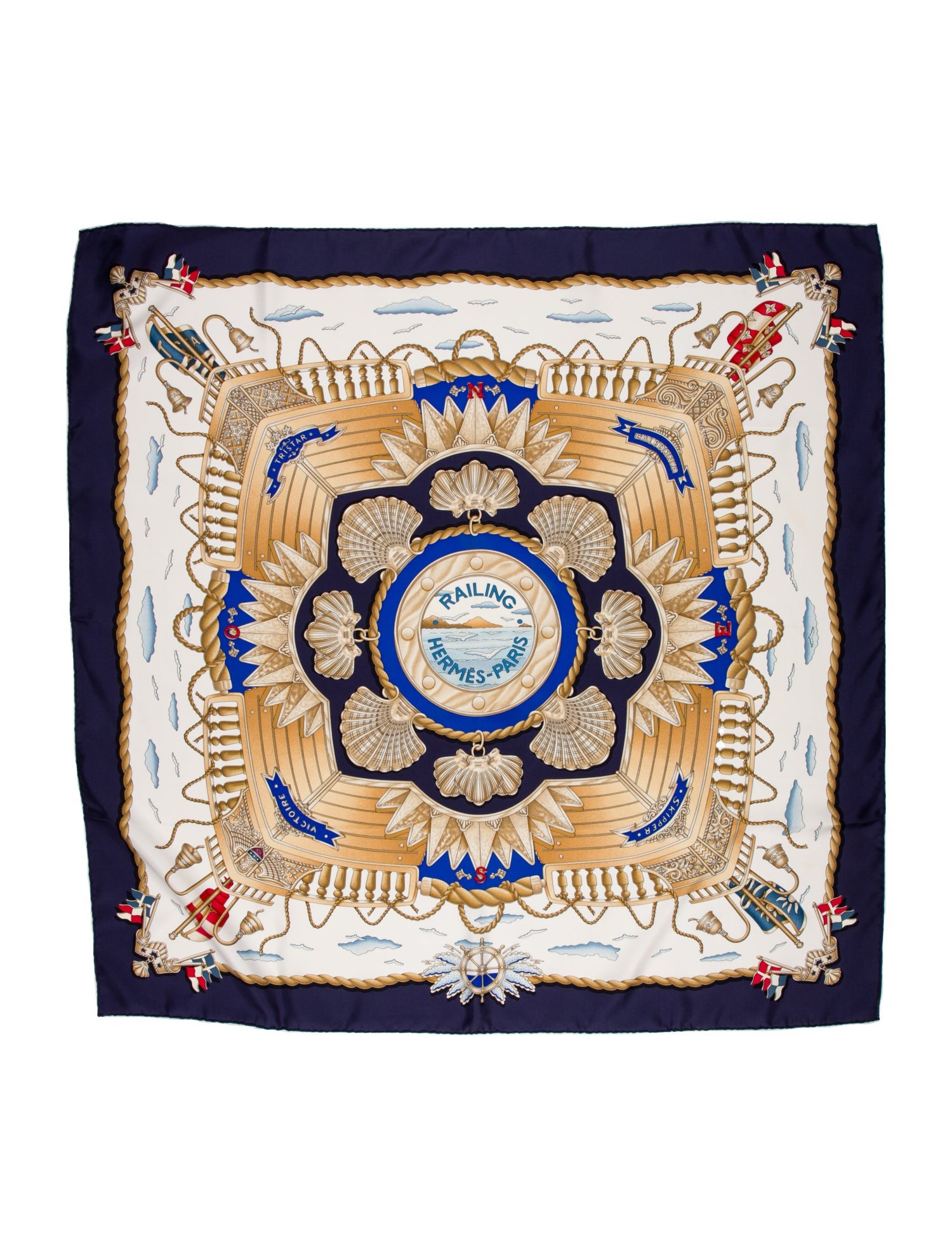 Hermès Railing Silk Scarf