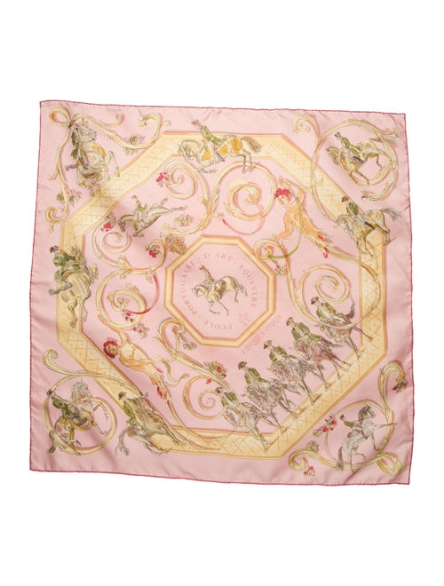 Hermès Ecole Portugaise d'Art Equestre Silk Scarf