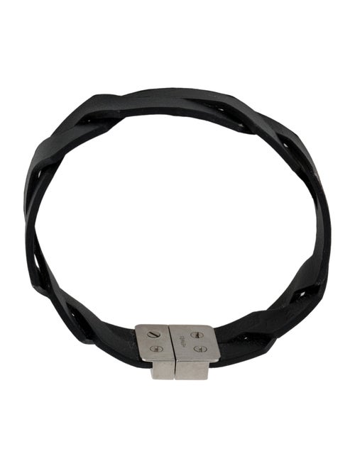 Hermès Leather Woven Wrap Bracelet