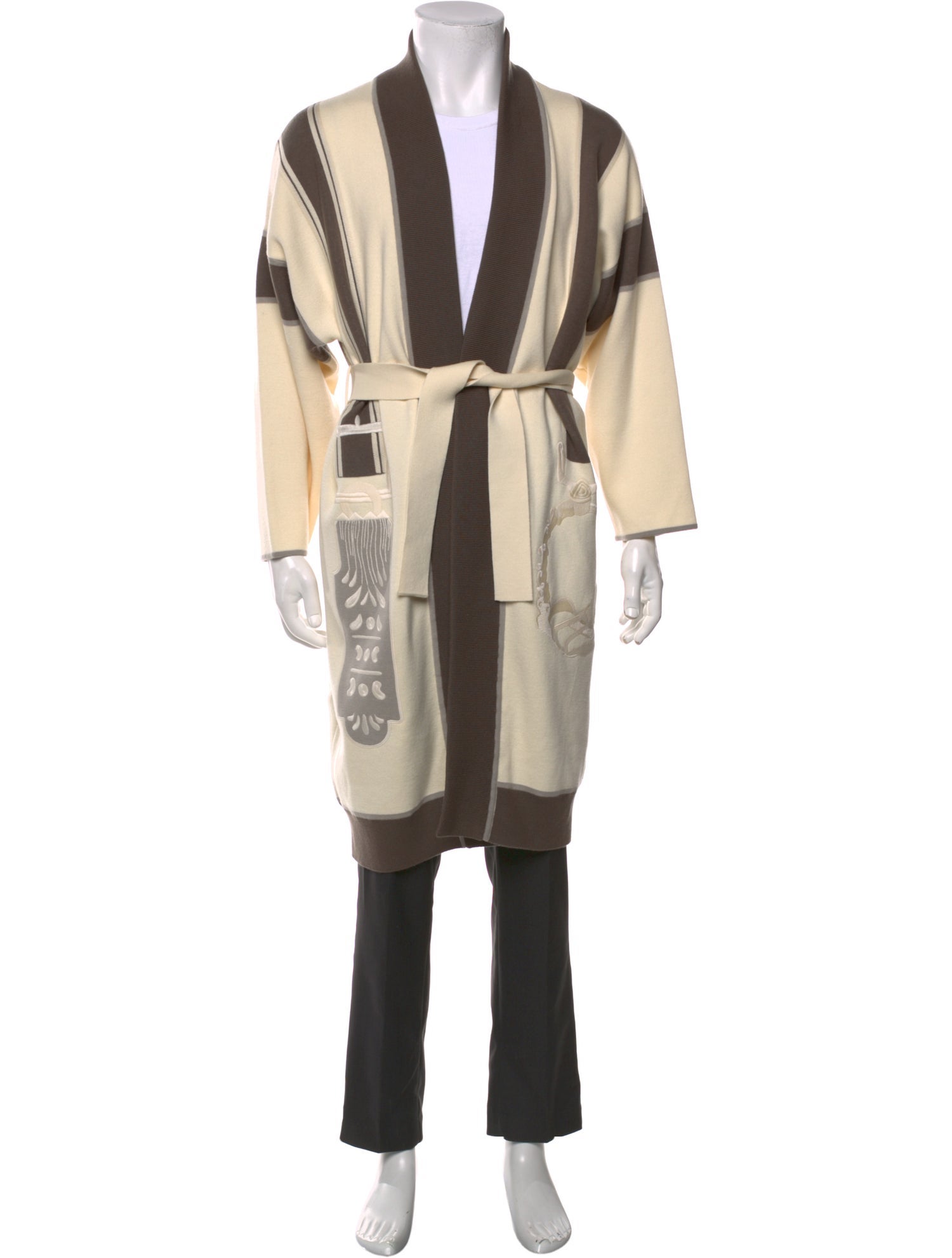 Hermès Wool Open Front Cardigan