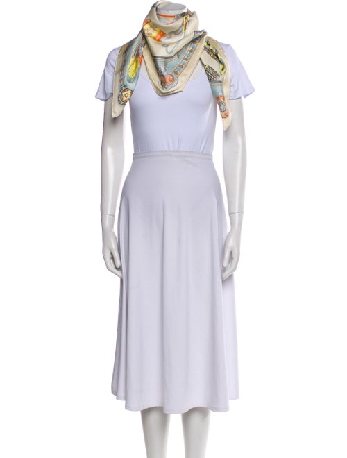 Hermès Harnais De Coeur Silk Scarf