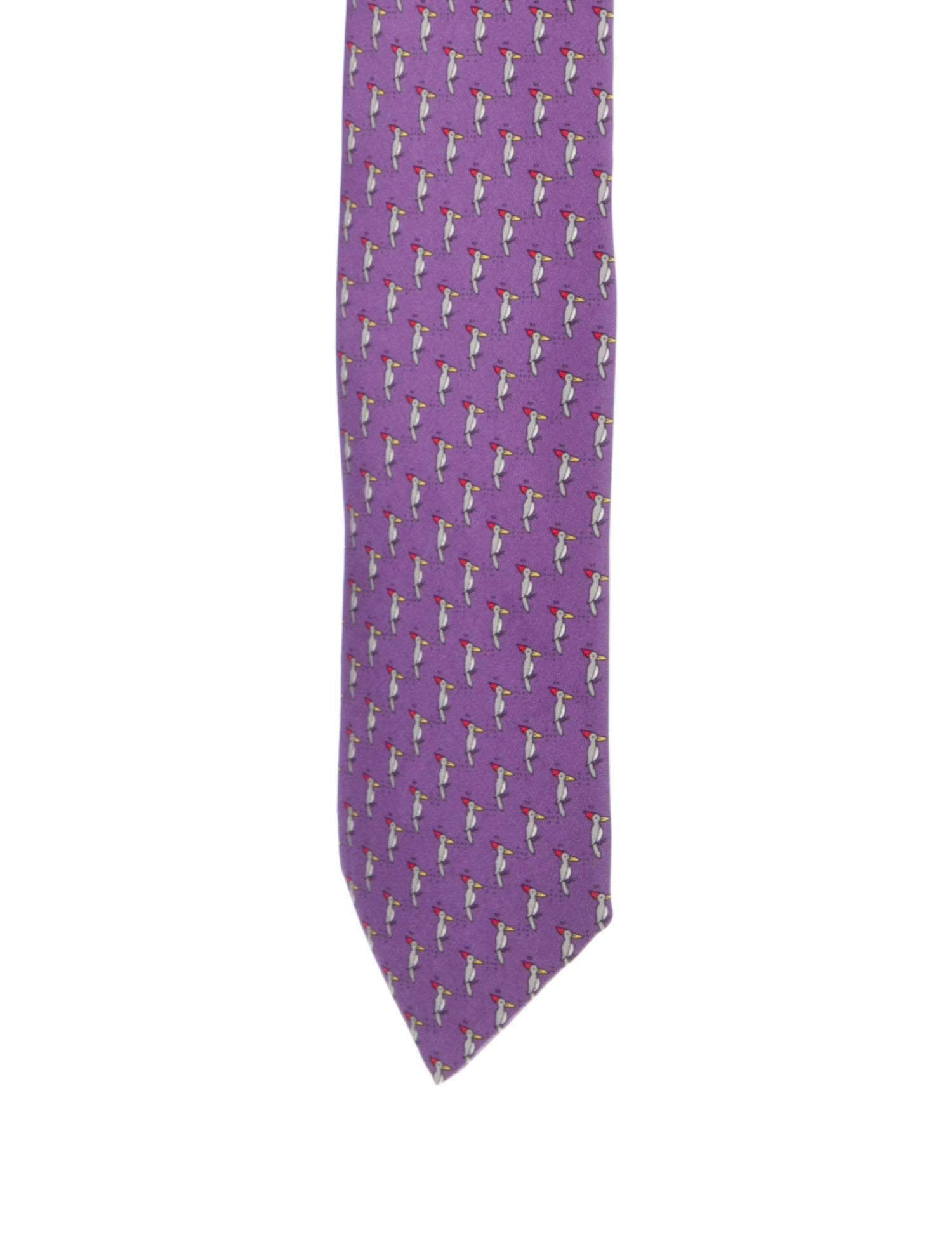 Hermès Printed Silk Tie