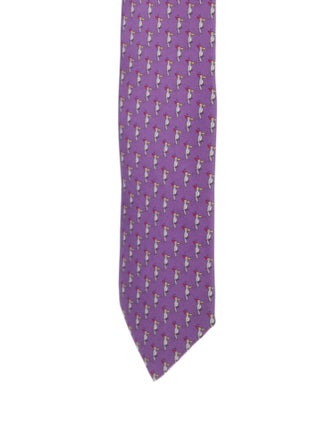 Hermès Printed Silk Tie