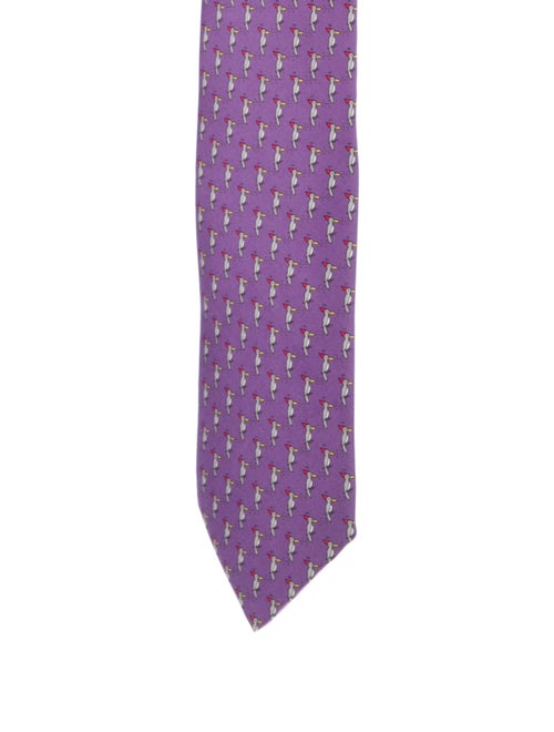 Hermès Printed Silk Tie