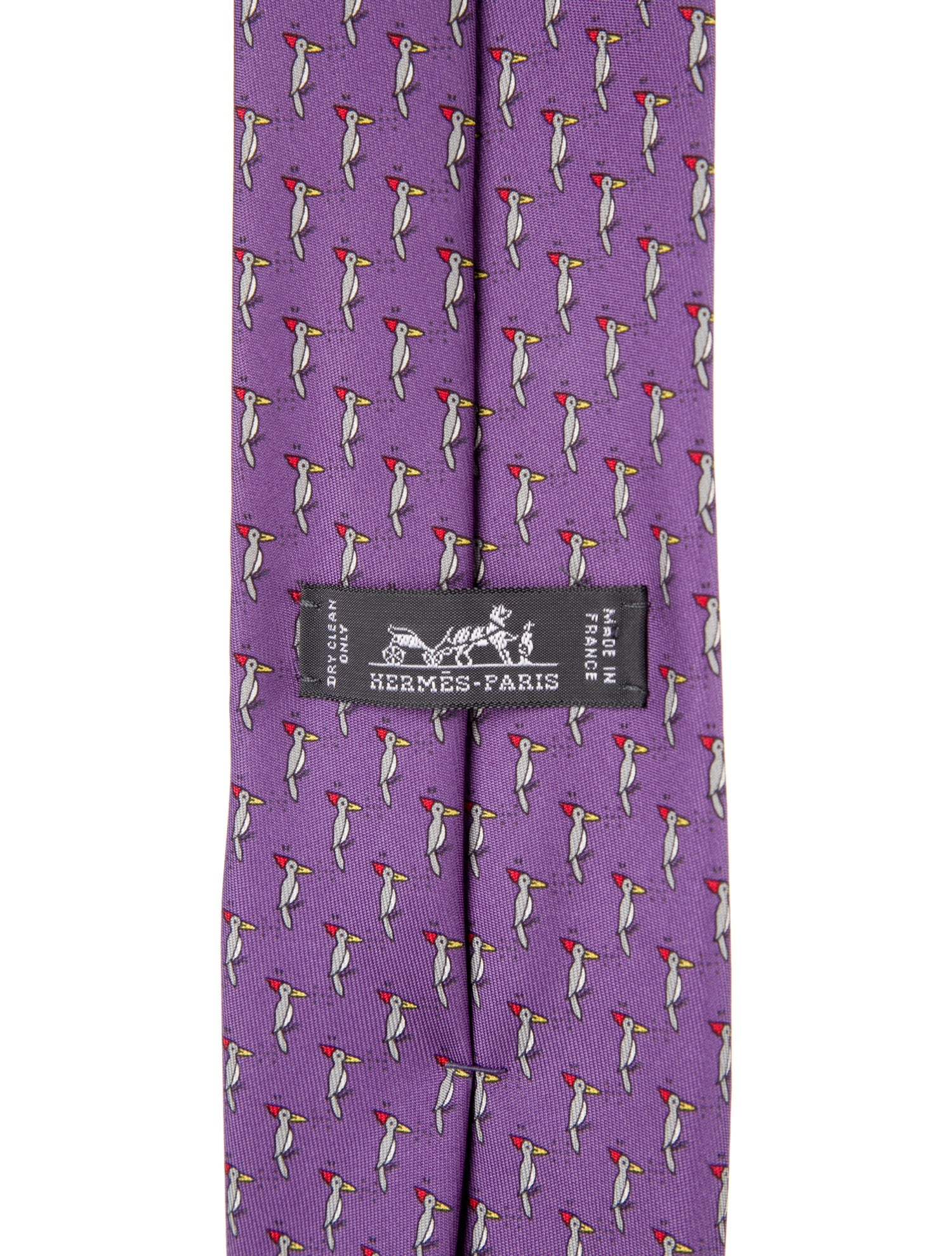 Hermès Printed Silk Tie