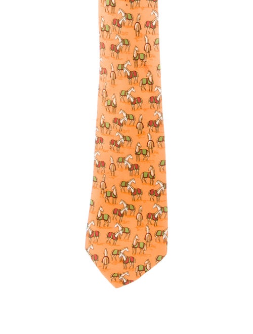 Hermès Silk Patterned Tie