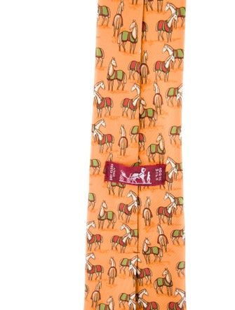 Hermès Silk Patterned Tie
