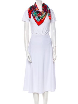 Hermès Modernisme Tropical Silk Scarf