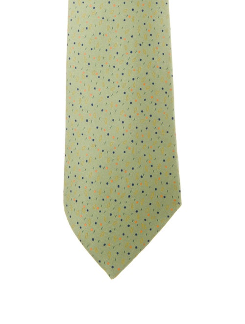 Hermès pattern silk tie