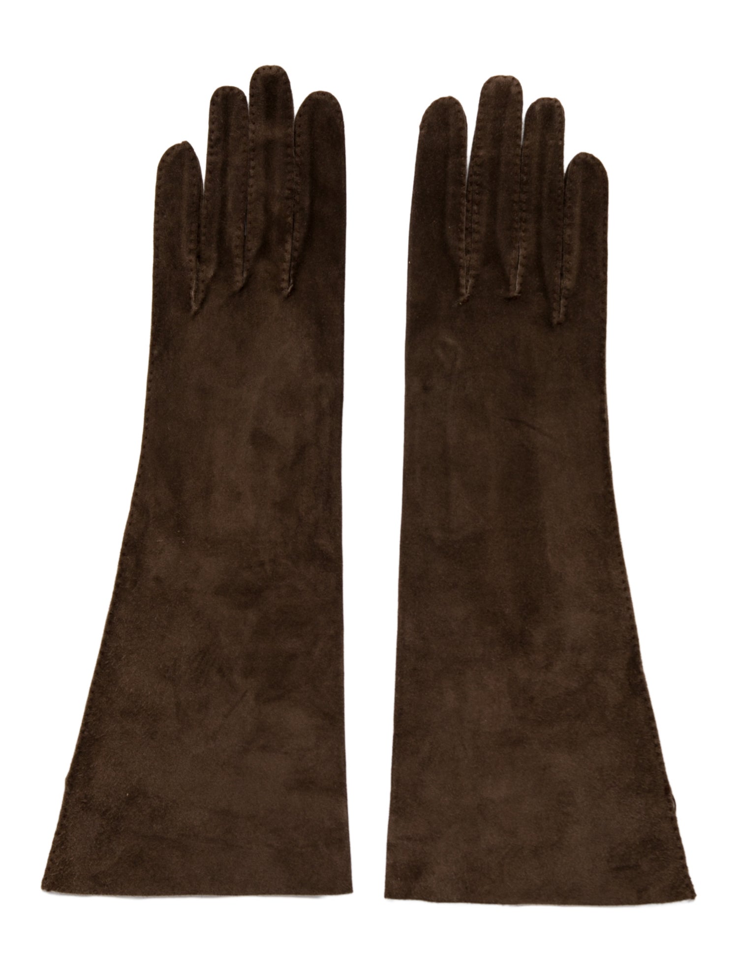 Hermès Vintage Lambskin Suede Gloves