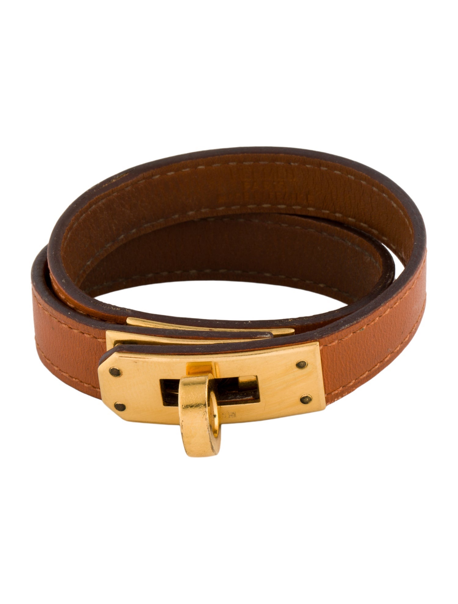 Hermès Leather Kelly Double Tour Wrap Bracelet