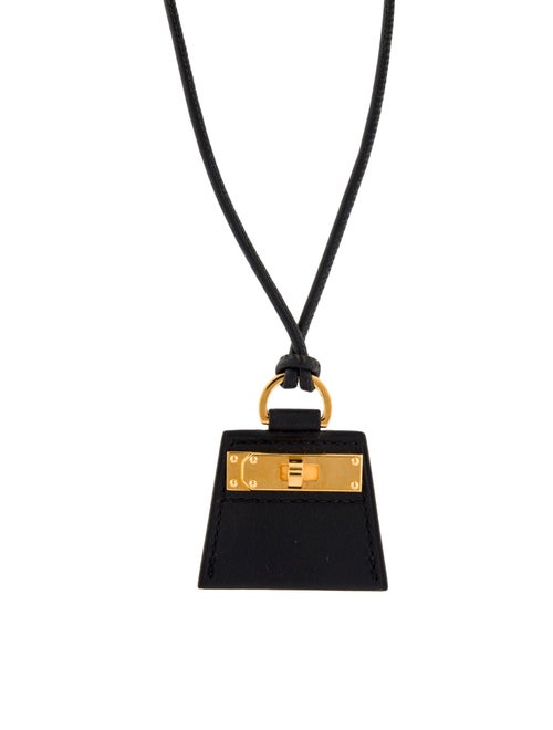 Hermès Leather Mon Petit Kelly Pendant Necklace