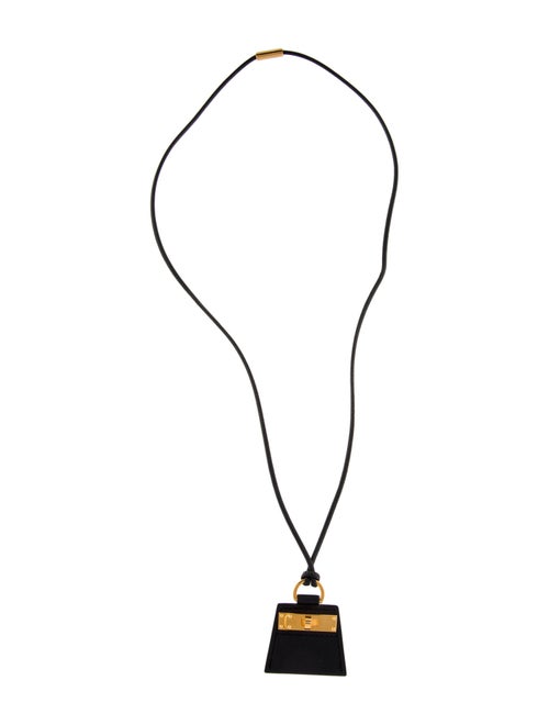 Hermès Leather Mon Petit Kelly Pendant Necklace