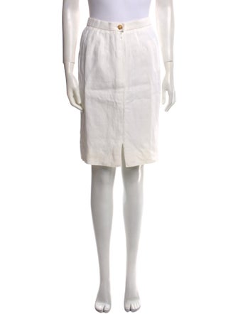 Hermès Linen Knee-Length Skirt