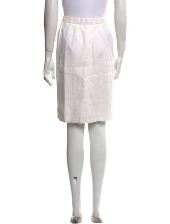 Hermès Linen Knee-Length Skirt