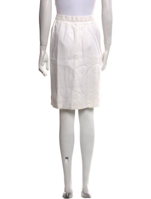 Hermès Linen Knee-Length Skirt
