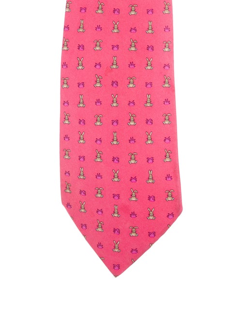 Hermès pattern print tie