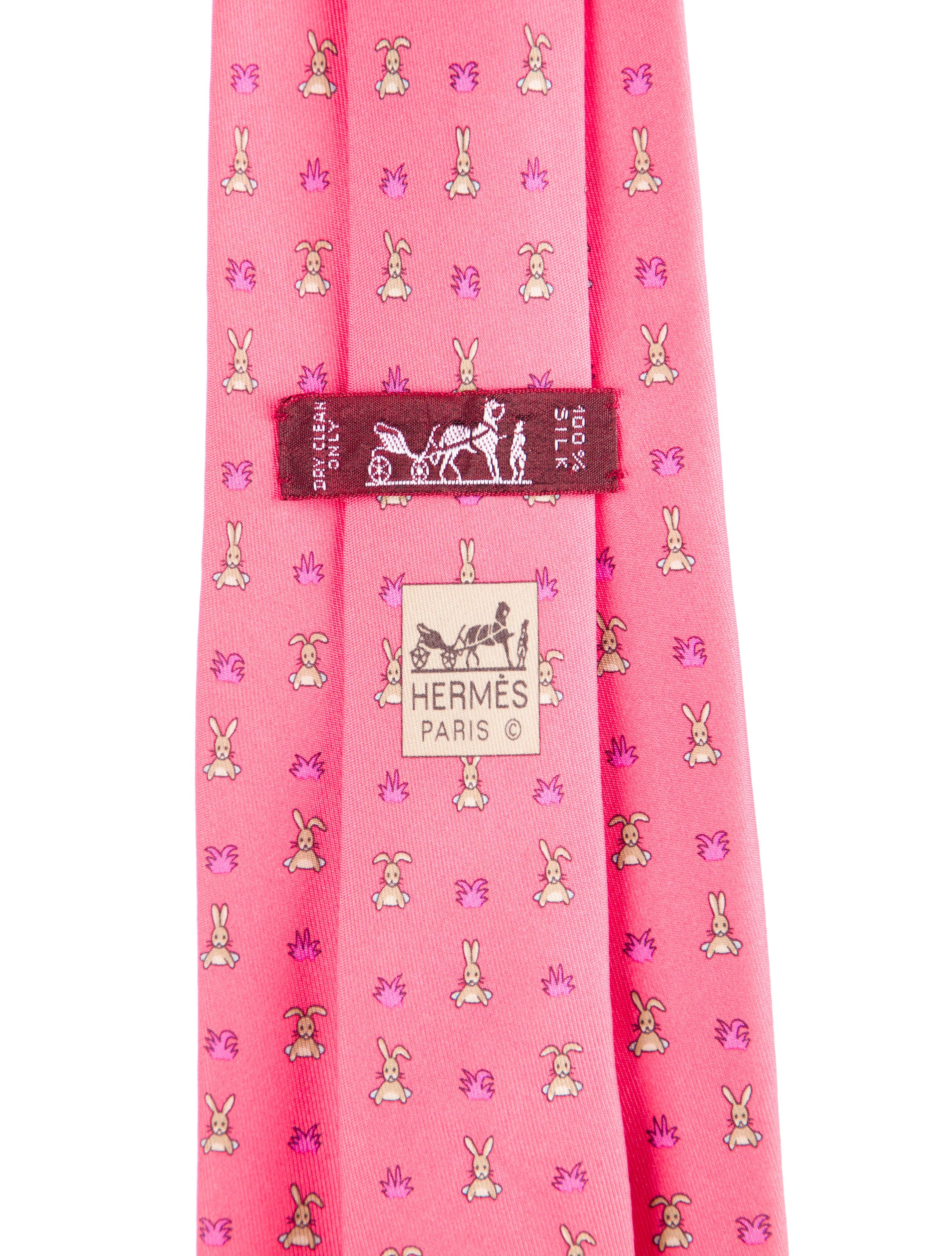 Hermès pattern print tie