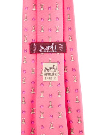 Hermès pattern print tie