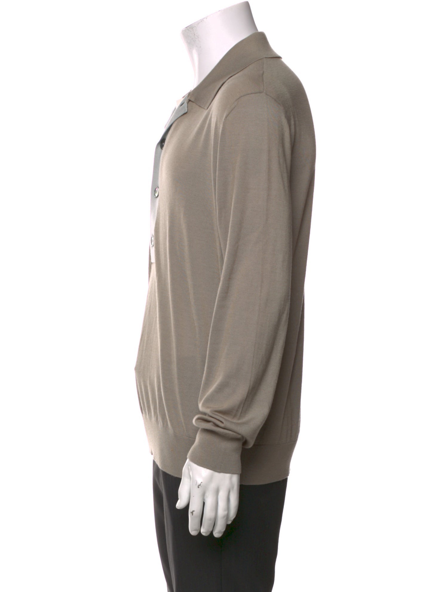 Hermès Cashmere Mock Neck Polo Sweater