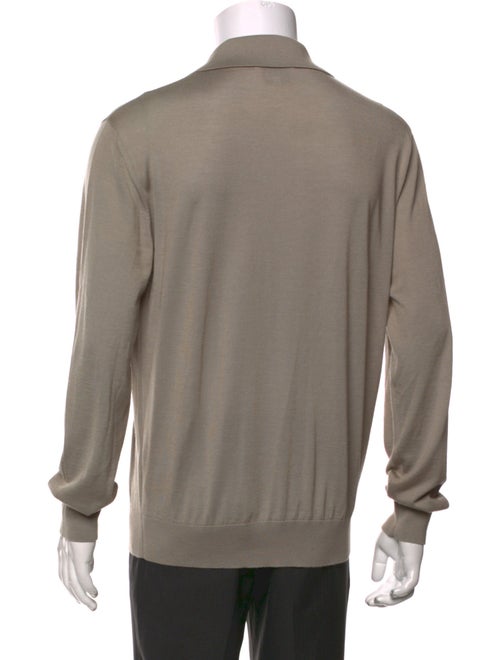 Hermès Cashmere Mock Neck Polo Sweater