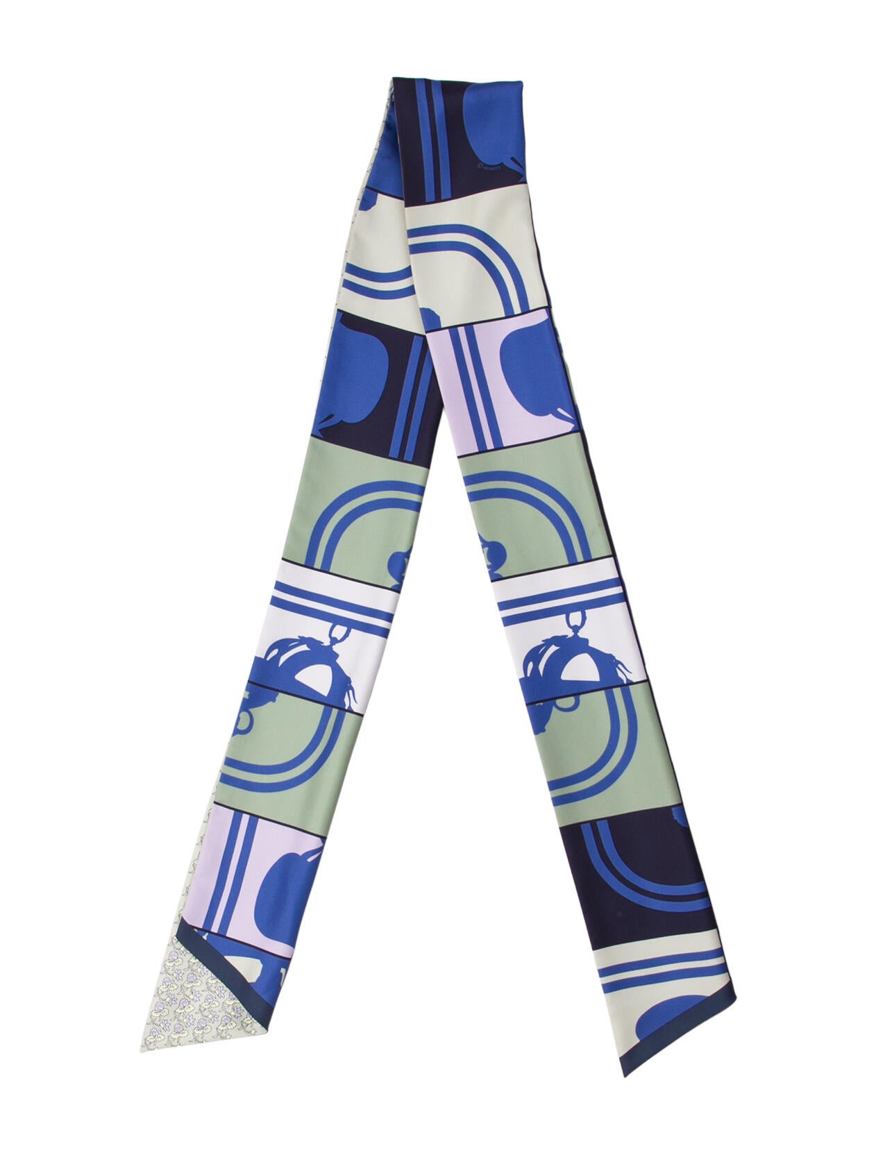 Hermès Brides de Gala En Desordre Maxi Silk Twilly Scarf