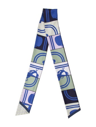 Hermès Brides de Gala En Desordre Maxi Silk Twilly Scarf