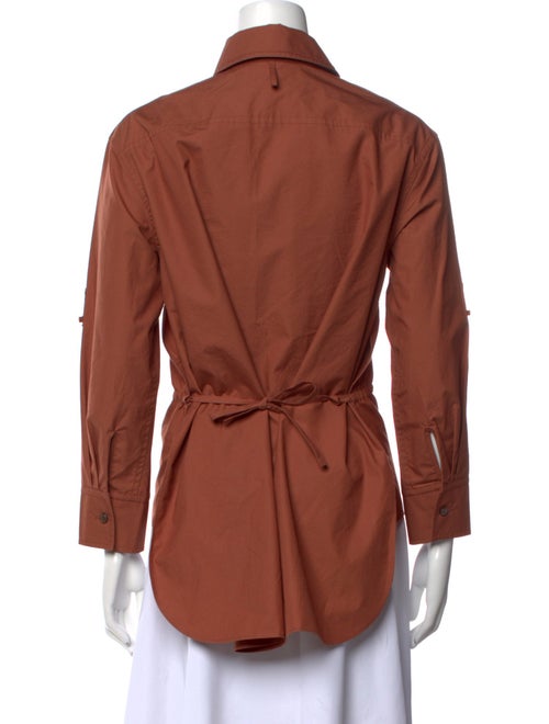 Hermès Long Sleeve Button-Up Top