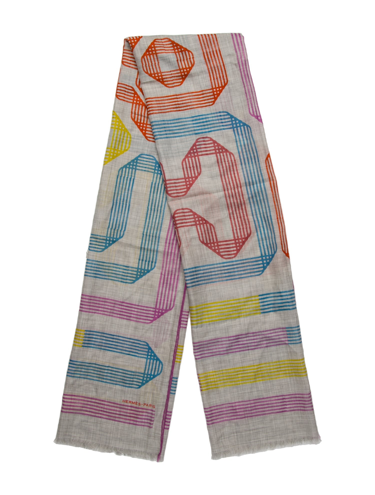 Hermès Rubans d'Hermes Cashmere Scarf w/ Tags