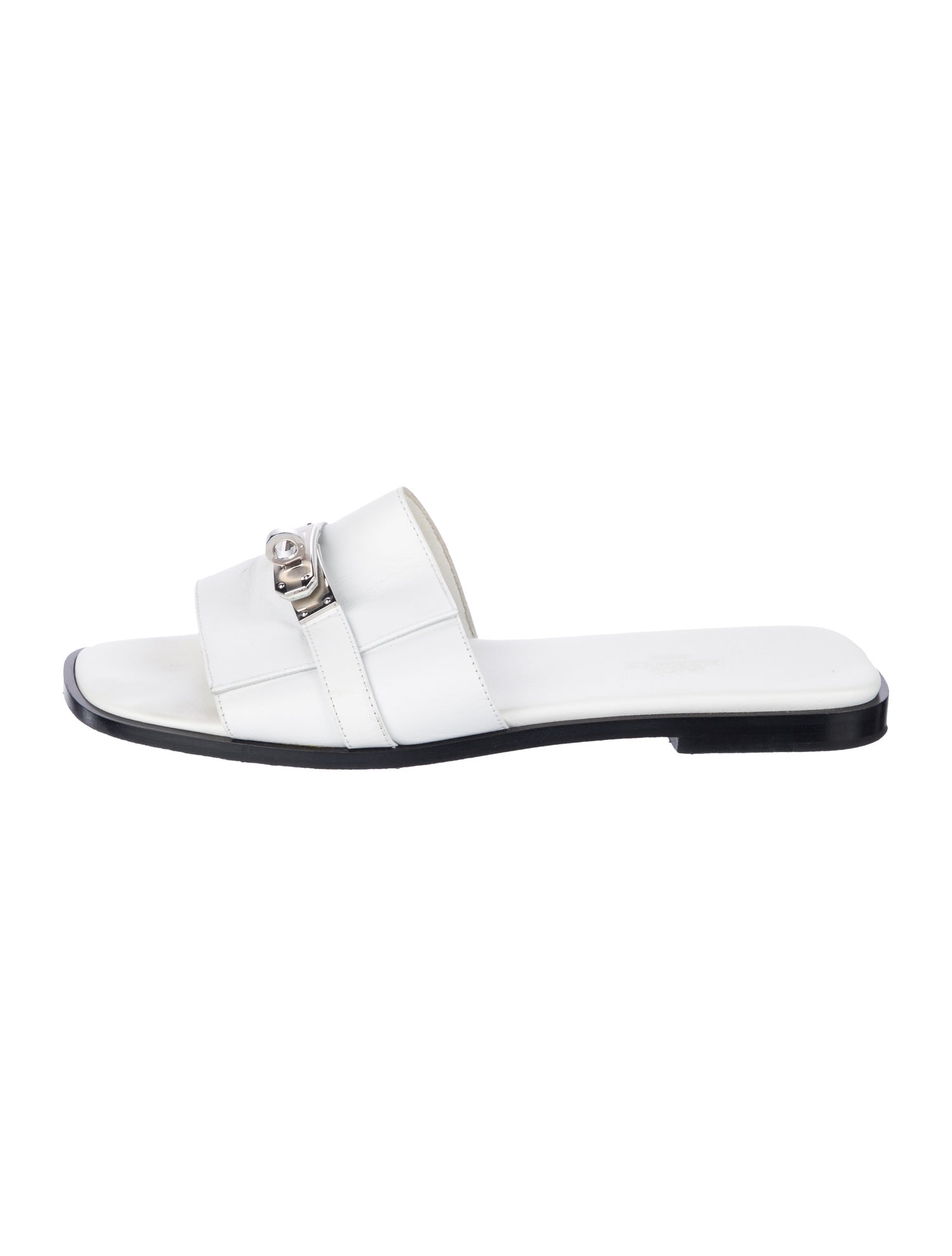 Hermès Giulia Leather Slides