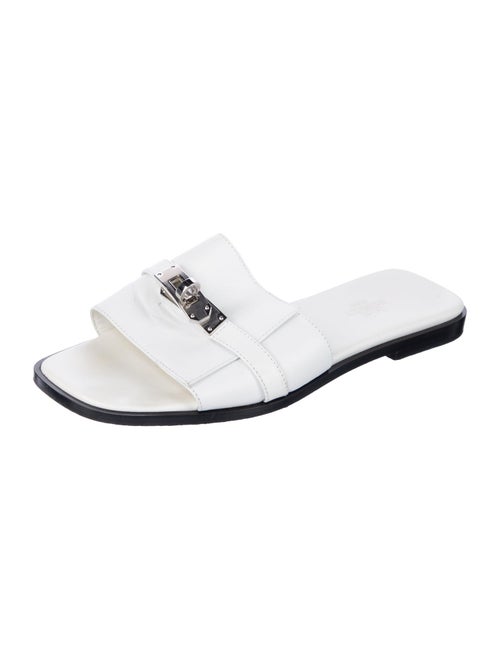 Hermès Giulia Leather Slides