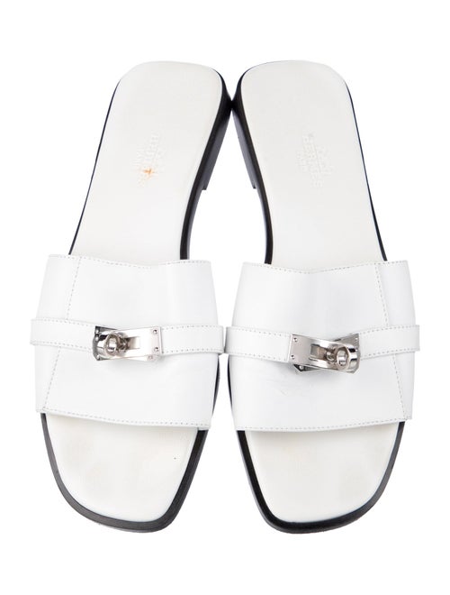 Hermès Giulia Leather Slides