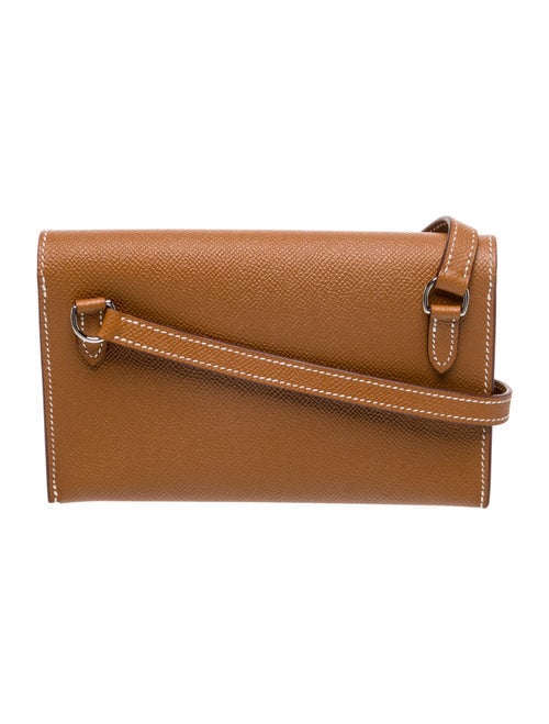 Hermès 2024 Epsom Hermèsnap Wallet on Strap