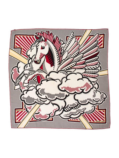 Hermès Pégase Pop Silk Twilly Scarf