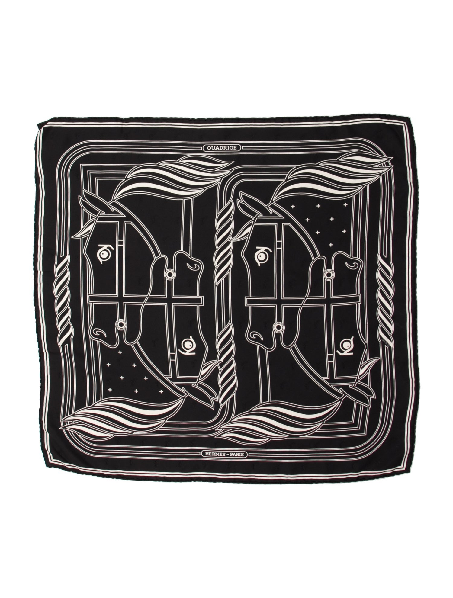 Hermès Quadrige Jacquard Silk Scarf