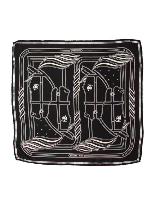 Hermès Quadrige Jacquard Silk Scarf