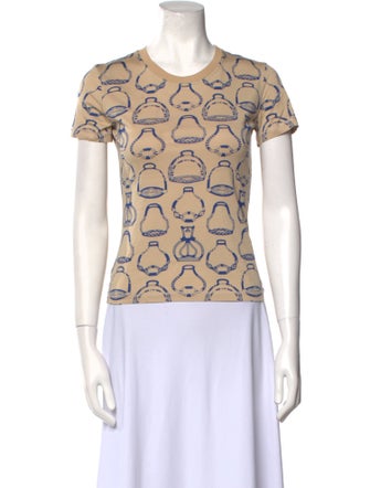 Hermès Printed Crew Neck T-Shirt