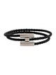 Hermès Braided Leather Tournis Tresse Wrap Bracelet