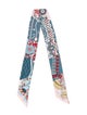 Hermès De l'Ombrelle aux Duels Silk Twilly Scarf
