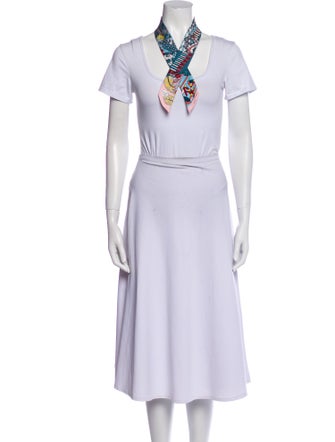 Hermès De l'Ombrelle aux Duels Silk Twilly Scarf