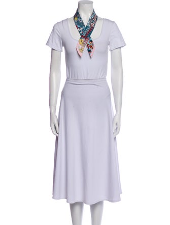 Hermès De l'Ombrelle aux Duels Silk Twilly Scarf