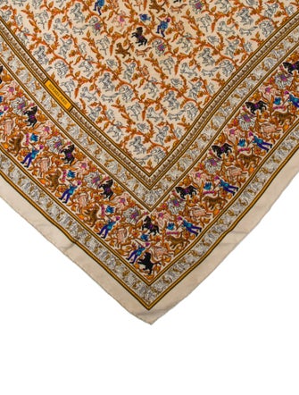 Hermès Chasse En Inde Silk Scarf