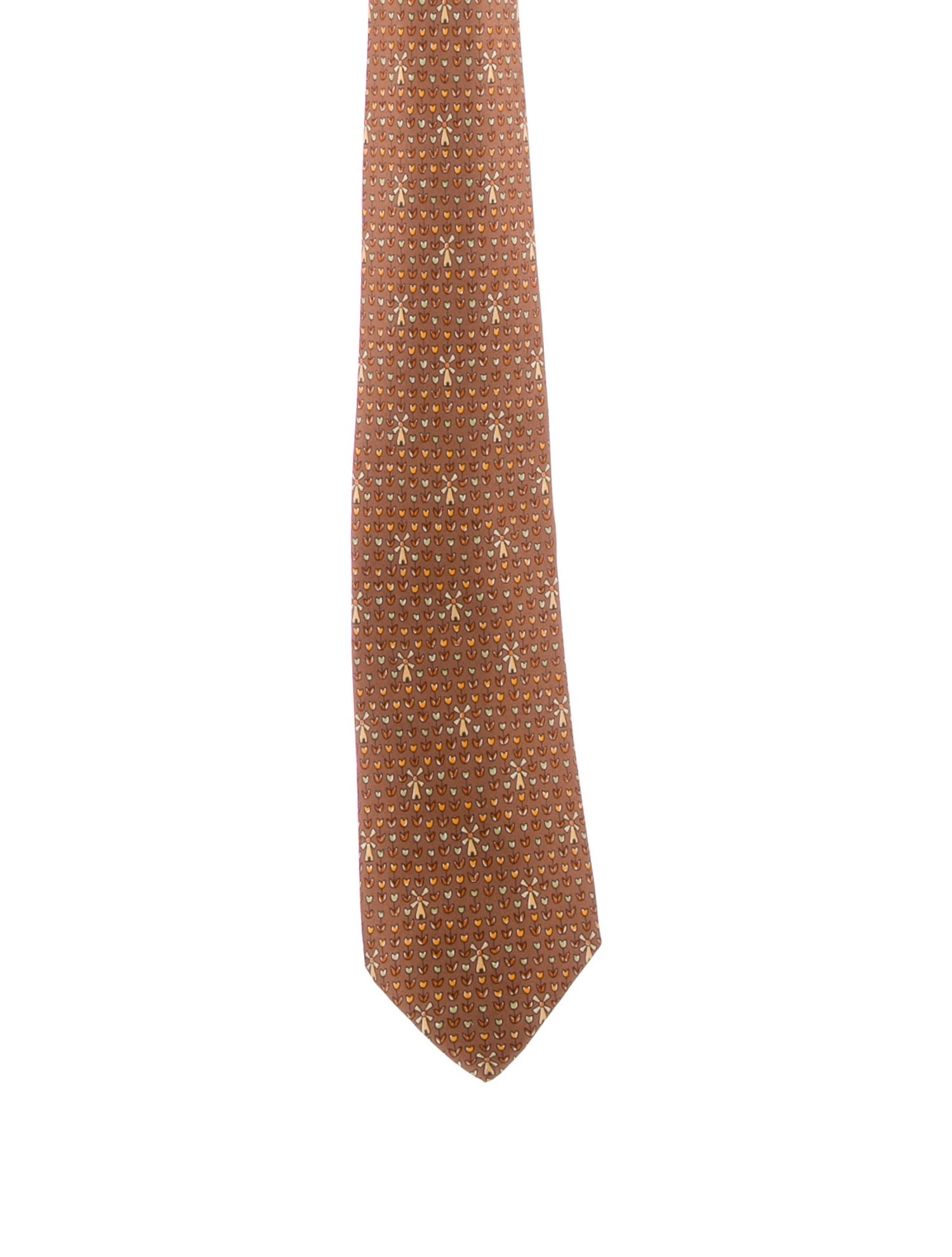 Hermès Silk Patterned Tie